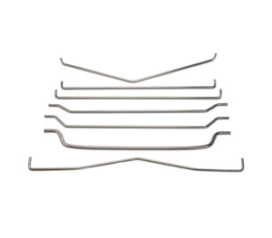 formed wire rod clips, rods, and frames