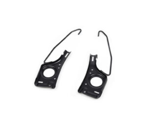 seat back recliner mechanism support brackets with release cables