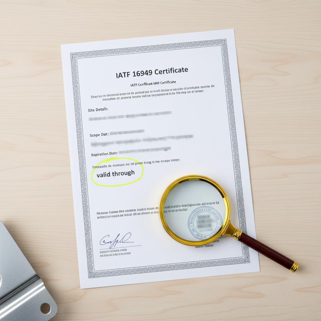 IATF 16949 certificate validity check